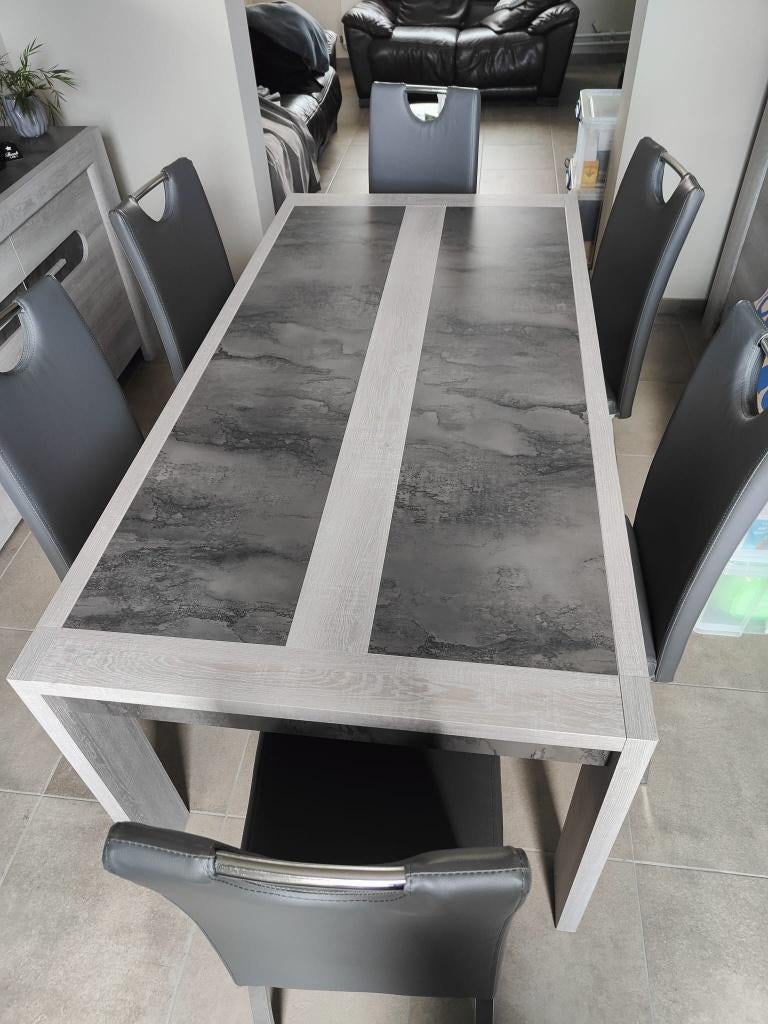 table à manger, 150 à 200 cm, Cinq personnes ou plus, Comme neuf, Enlèvement
