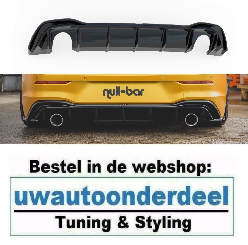 GTI Look Diffuser Met Uitlaat Geschikt Voor Golf 8 Tsi Tdi R, Verzenden