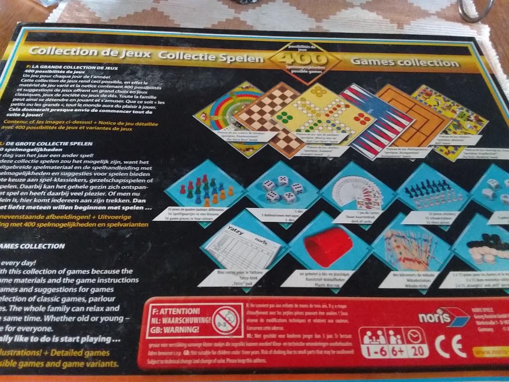 Boite de jeux pluus de 400 divers, Enlèvement, Comme neuf