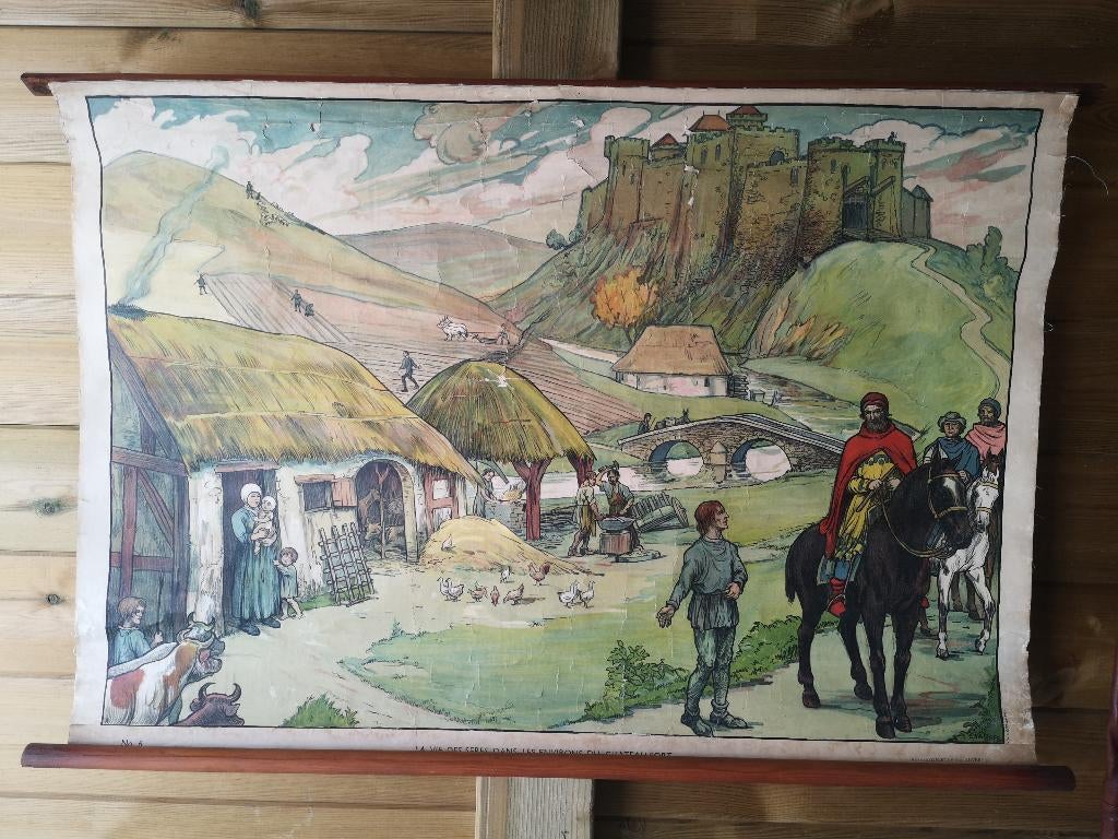 carte scolaire : la vie à proximité d'un château fort, Enlèvement ou Envoi, Histoire