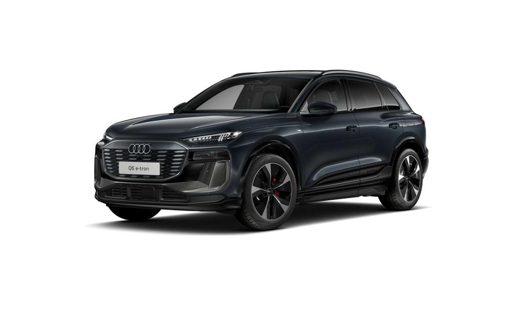 Audi Q6 e-tron Q6 e-Tron S-line I Airsus I Pano I HUD I 360, Auto's, Audi, Gebruikt, Zwart, Leder, 5 zetels