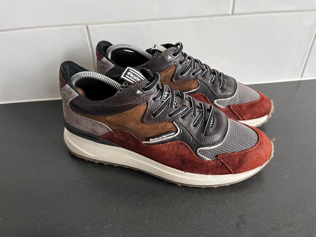 Floris van Bommel Noppi sneakers maat 7 / 41, Kleding | Heren, Bruin, Ophalen of Verzenden, Zo goed als nieuw, Sneakers