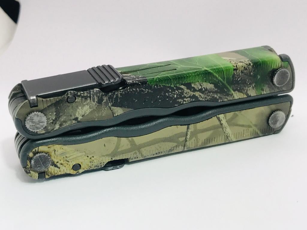 Rare Leatherman Fuse BLACK Camouflage Multi-Tool Pocket Knif, Verzenden, Zo goed als nieuw