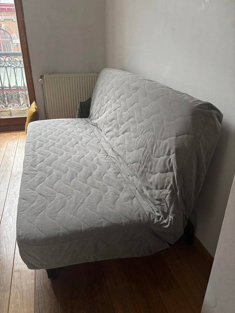 Canapé 3 places convertible matelas à ressorts, Trois personnes, Comme neuf, Enlèvement, 150 à 200 cm