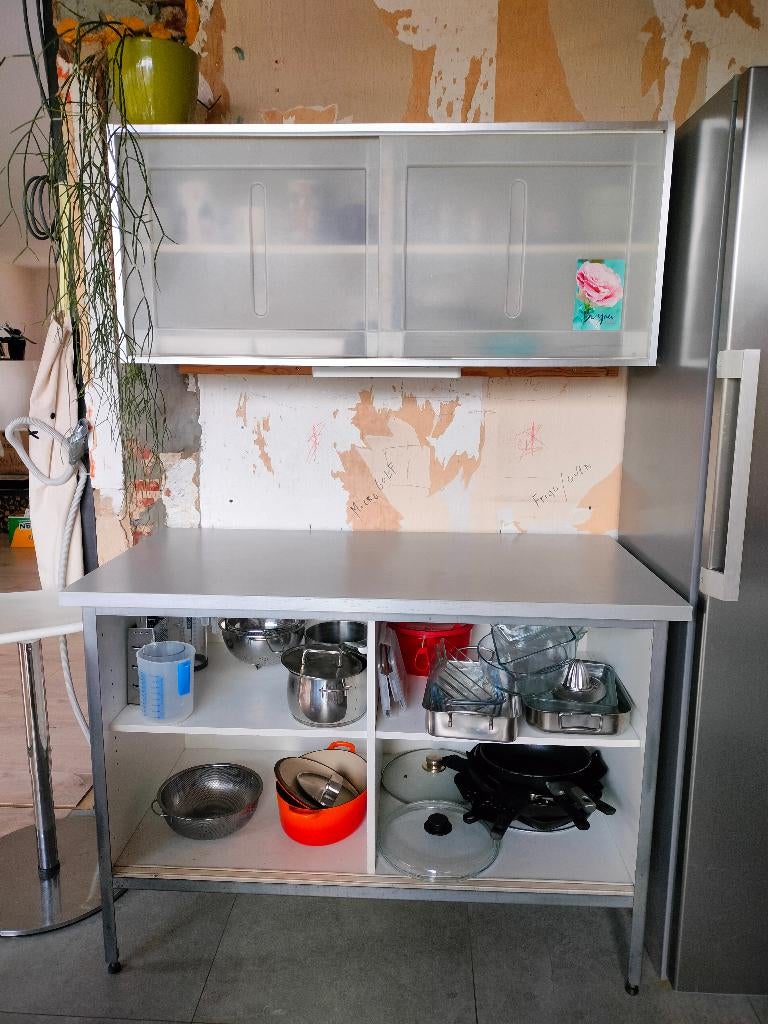 Armoire de cuisine gratuite, Enlèvement, Utilisé, Blanc