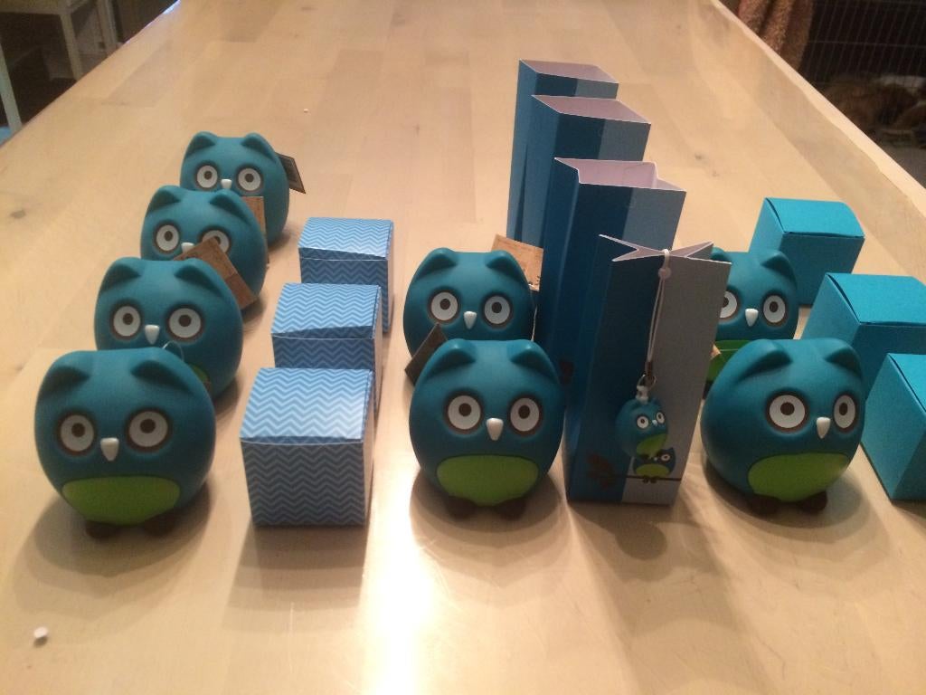 Uiltje blauw Doosjes collectie UITVERKOOP, Kinderen en Baby's, Kraamcadeaus en Geboorteborden, Nieuw, Kraamcadeau, Ophalen of Verzenden