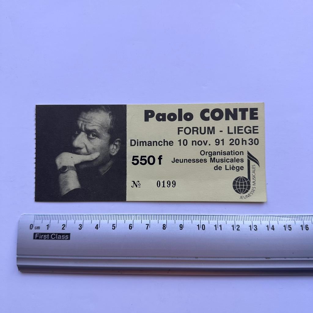 Paolo Conte : concert Forum Liège novembre 1991, Envoi, Neuf, Autres types