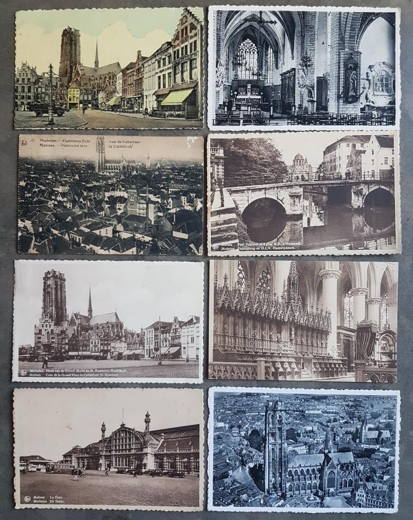 Mechelen Malines ( 0,50 euro / postkaart ), Ophalen of Verzenden, 1940 tot 1960, Gelopen, Antwerpen