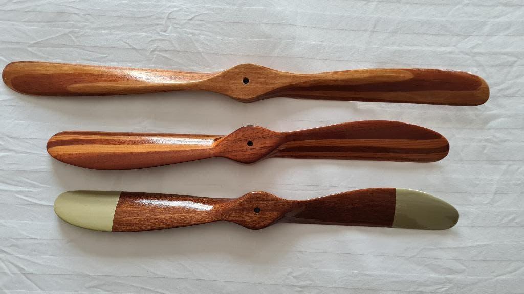 Propellers vintage handmade 24x8, 20x8, 20x10, Hobby en Vrije tijd, Modelbouw | Radiografisch | Vliegtuigen, Ophalen of Verzenden