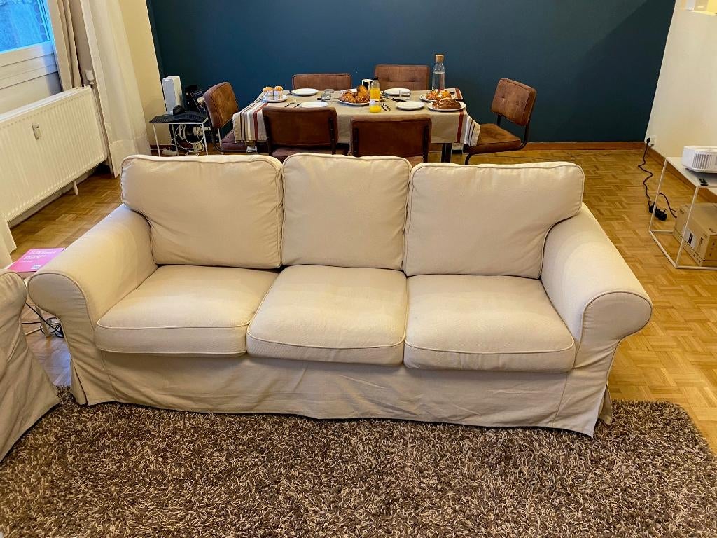 IKEA EKTORP 3-zitsbank, Huis en Inrichting, Ophalen, Gebruikt, Driepersoons