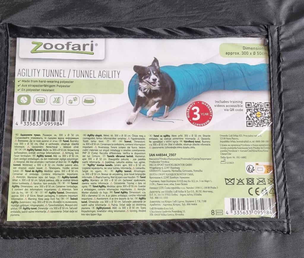 Zoofari Agility tunnel, Dieren en Toebehoren, Ophalen of Verzenden, Gebruikt, Behendigheidspeelgoed