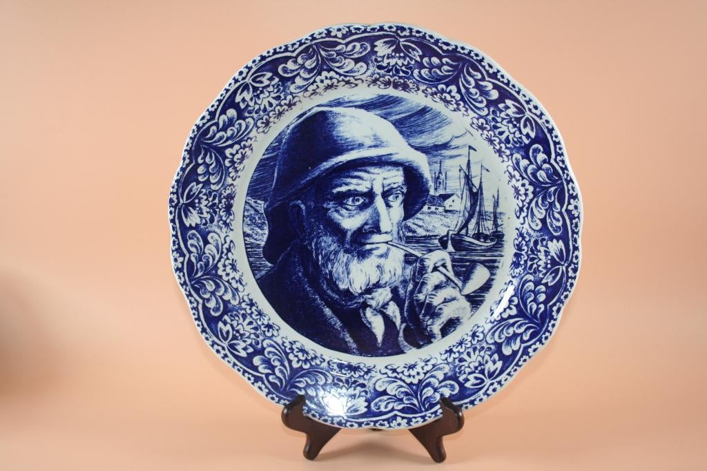 Sierborden van Boch in Delfts Blauw - set van 2, Antiek en Kunst, Ophalen