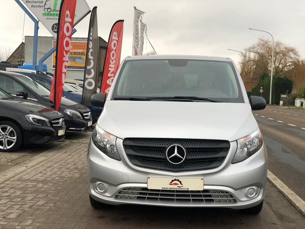 Mercedes Vito L3 Dubbel Cabine 5 Zitplaats Bwj 2019, Auto's, Mercedes-Benz, Voorwielaandrijving, Bedrijf, 6 deurs, Start-stop-systeem