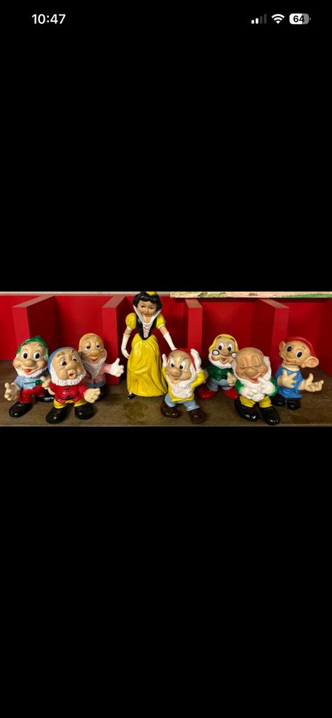 Vintage Sneeuwitje en de 7 dwergen, Antiek en Kunst, Antiek | Speelgoed, Ophalen of Verzenden