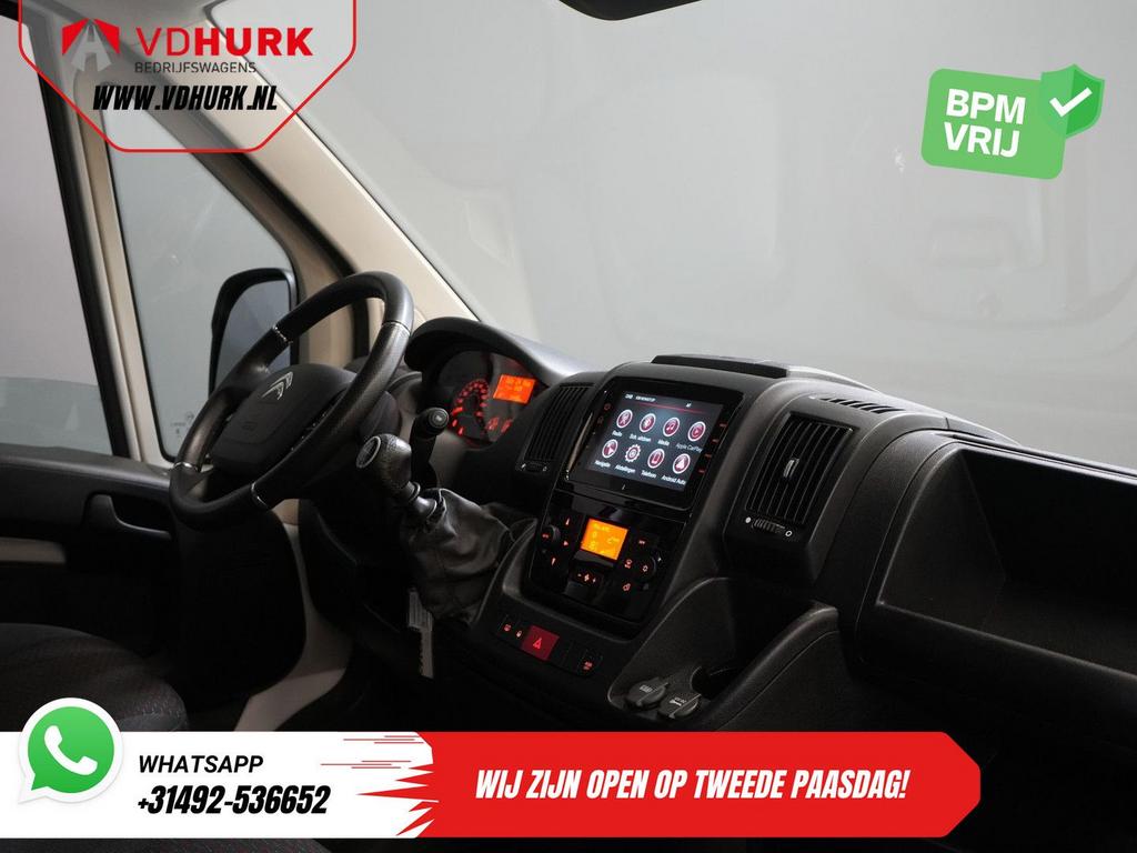 Citroën Jumper 2.2 HDI L2H2 Carplay/ Navi/ Climate/ Cruise/, Auto's, Citroën, Wit, Bedrijf, Parkeersensor