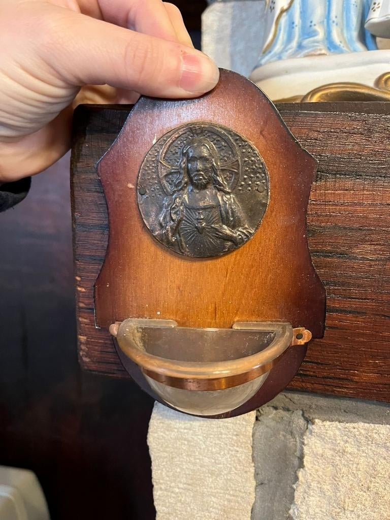 Wijwater houder, Antiek en Kunst, Antiek | Religieuze voorwerpen, Ophalen