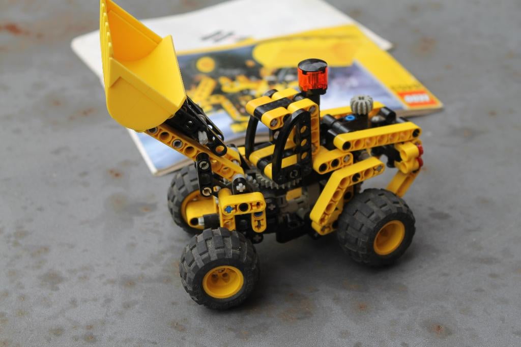 LEGO 8453 Technic Front-End Loader, Gebruikt, Lego, Compleet, Ophalen of Verzenden