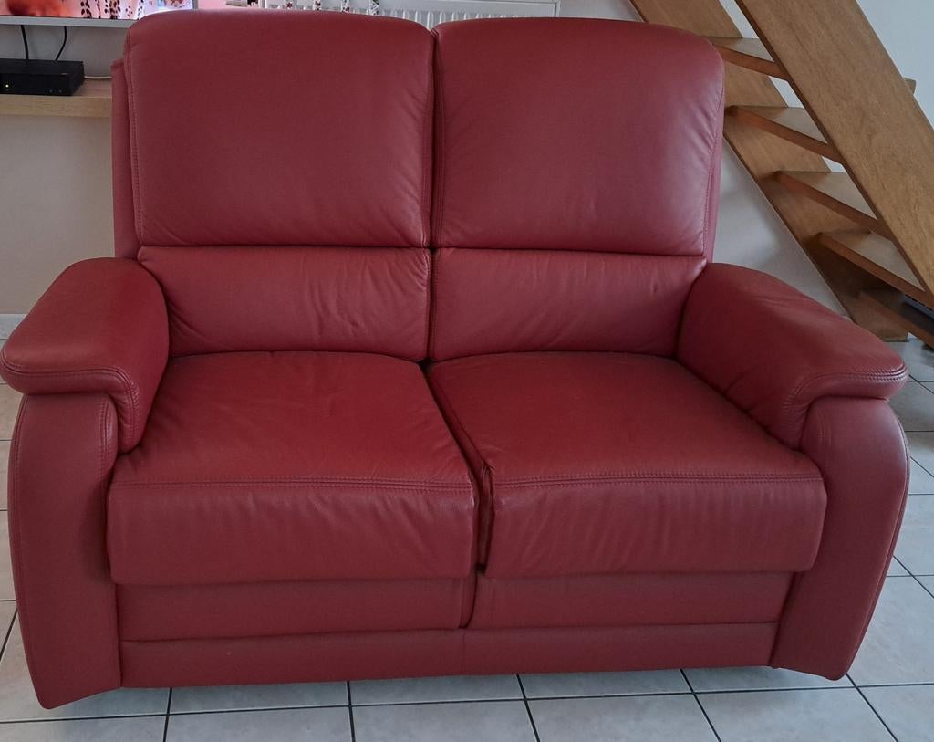 Fauteuil 2 places, Maison & Meubles, Enlèvement, Cuir