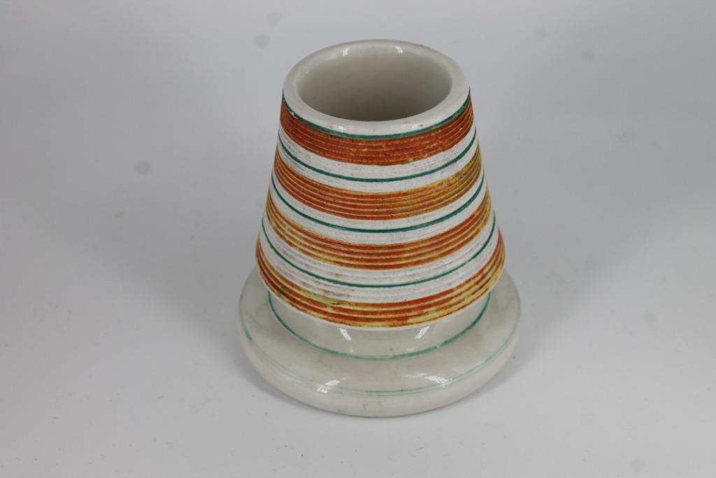 Support en porcelaine polychrome – Pyrogène - Déco orange