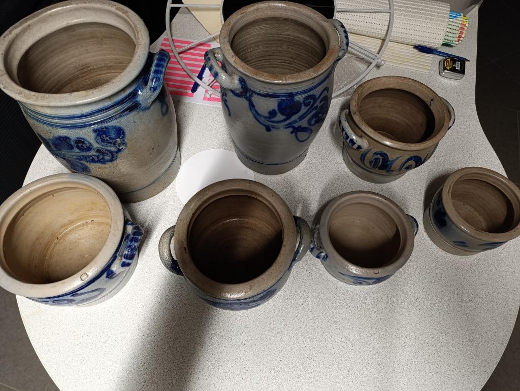 Pots en grès, Ophalen, Gebruikt