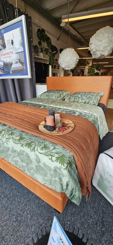 Nouveau sommier - modèle d'exposition - 160 x 200 cm, Neuf, Enlèvement ou Envoi, Brun, 200 cm