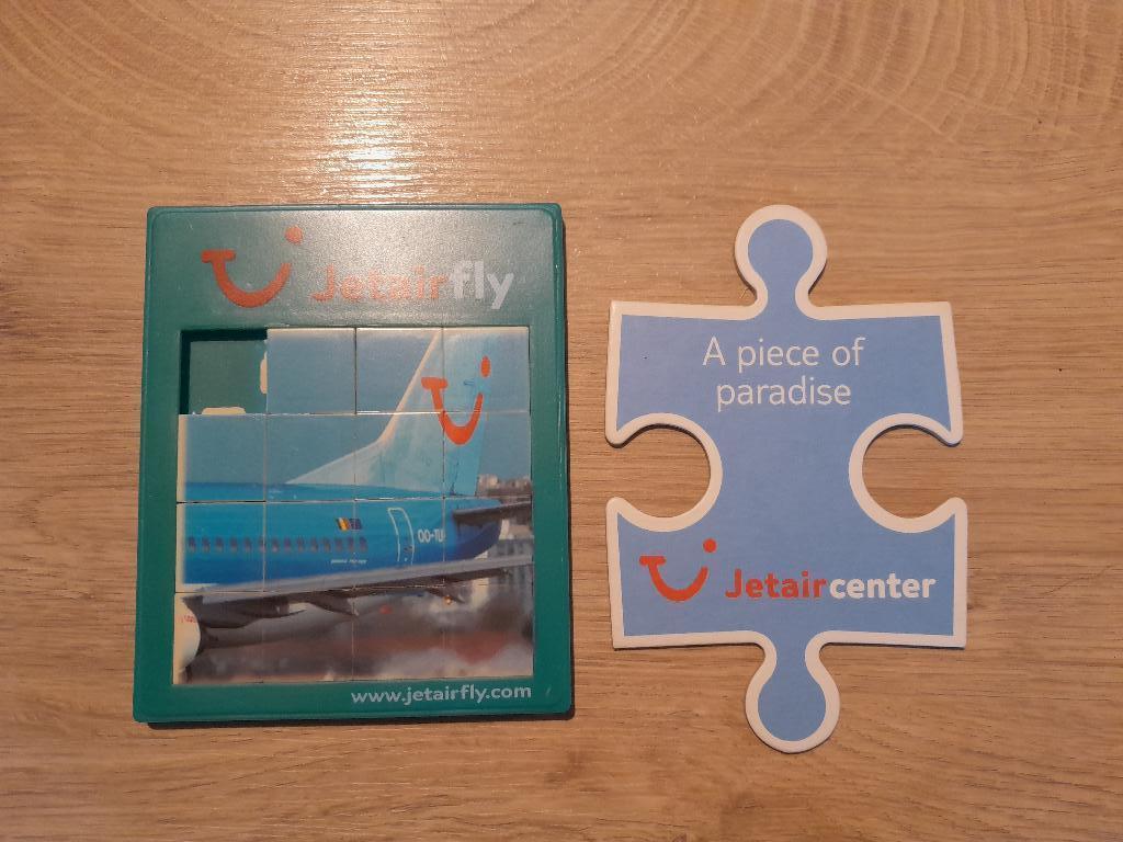 Puzzle Jetairfly, Enlèvement, Utilisé, Carte, Photo ou Gravure