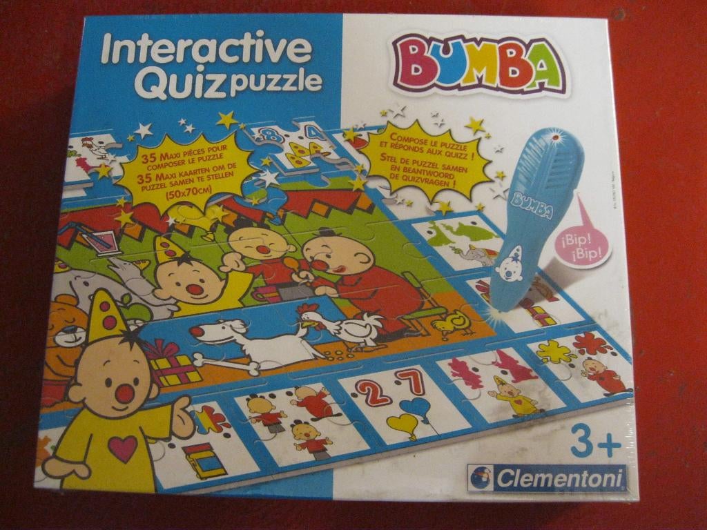 Quizpuzzle neuf interactif Bumba, 1 ou 2 joueurs, Enlèvement ou Envoi, Neuf, Clementoni