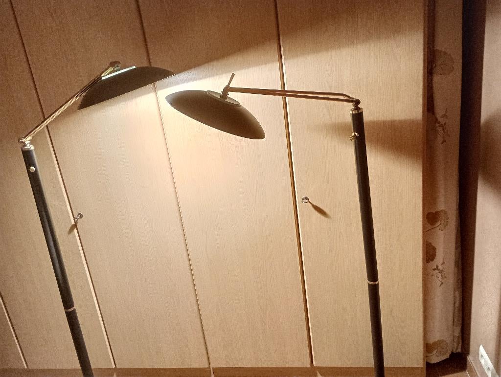 staanlamp uplight vloerlamp verlichting met leeslamp, Ophalen, Zo goed als nieuw, Glas, 100 tot 150 cm