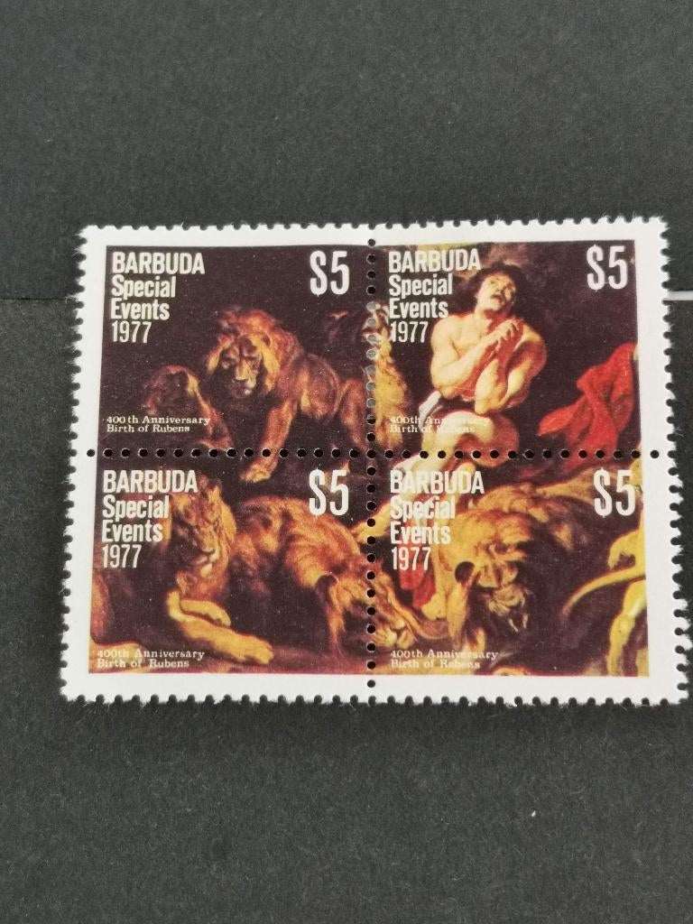 Barbuda 1977 - schilderkunst - Rubens *, Postzegels en Munten, Ophalen of Verzenden, Postfris, Midden-Amerika