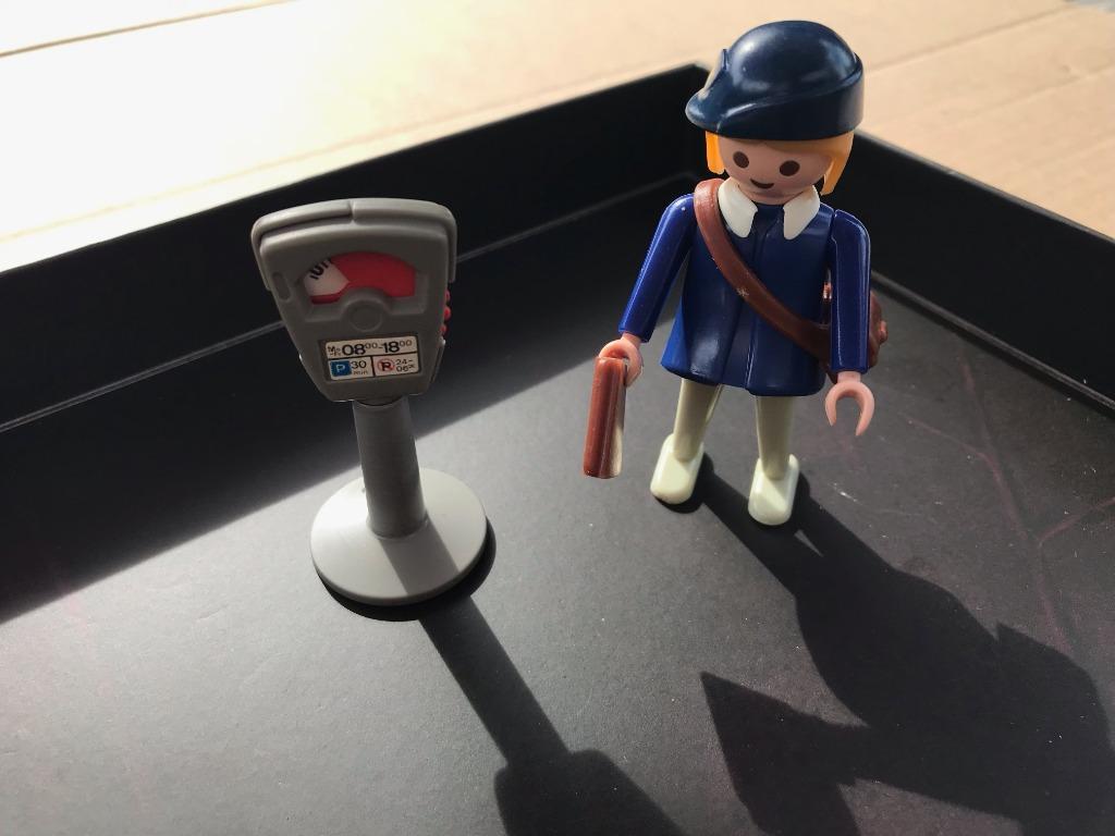 Vintage Playmobil set nr. 3349 Agente met parkeermeter, 1987, Ophalen of Verzenden