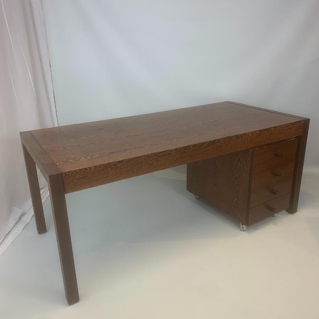 Bureau met bijpassende ladekast van Vandenberghe-Pauvers, Werkplek, Ophalen of Verzenden, Gebruikt, Bureau