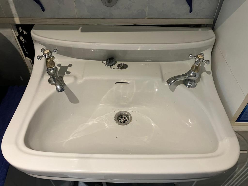 Evier porcelaine 65cmx50cm, Maison & Meubles, Enlèvement, Utilisé, 50 à 100 cm, Lavabo ou Évier