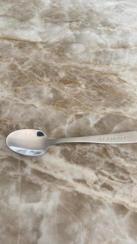 Koffielepeltje met opschrift “Olympic” van SOLA, Ophalen of Verzenden