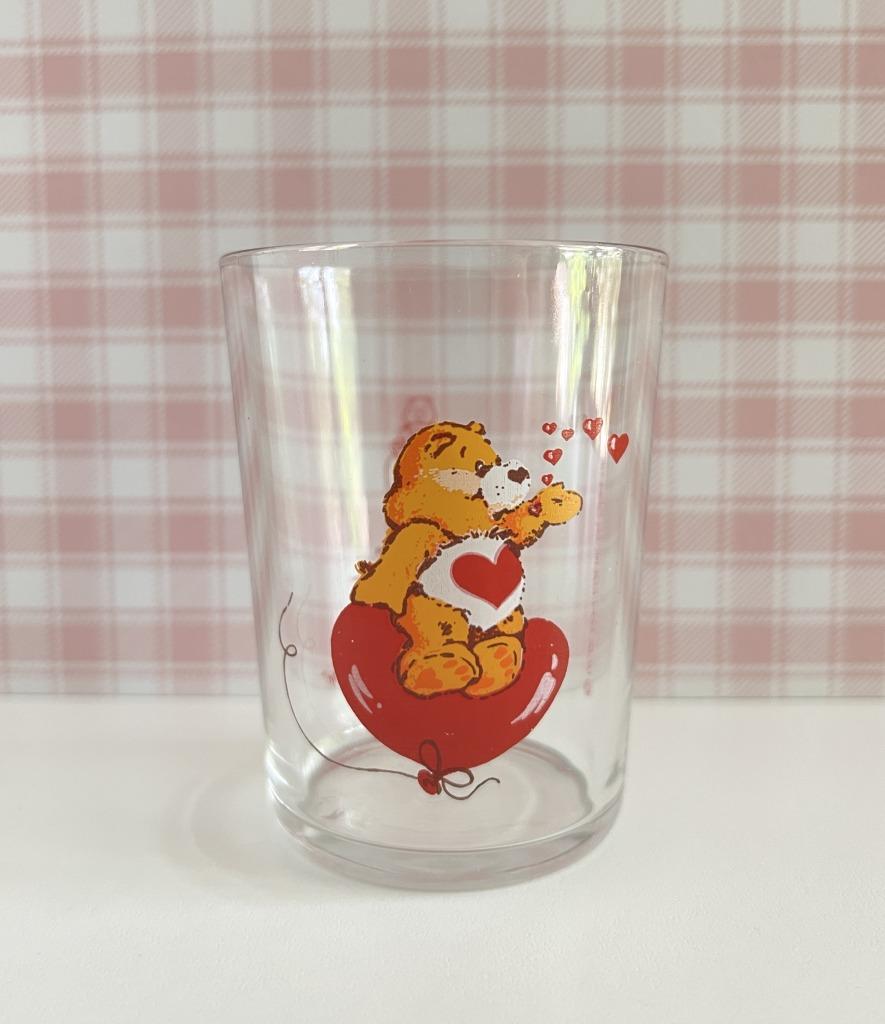 Verre à eau Bisounours Grosbisou - 1985, Enlèvement ou Envoi, Verre à eau, Aucun, Utilisé