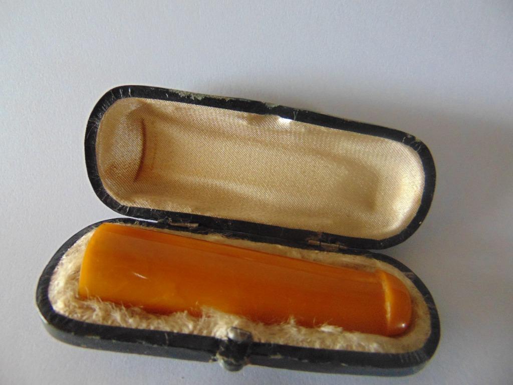 Porte-cigarettes-cigare en ambre pur, Enlèvement ou Envoi, Utilisé, Autres types