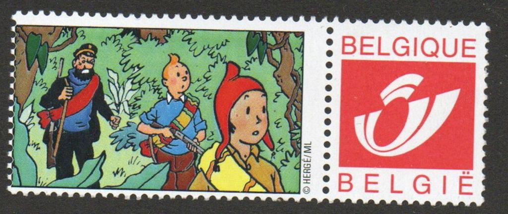 Duostamp / Mystamp : Tintin, Timbres & Monnaies, Timbres | Europe | Belgique, Enlèvement ou Envoi