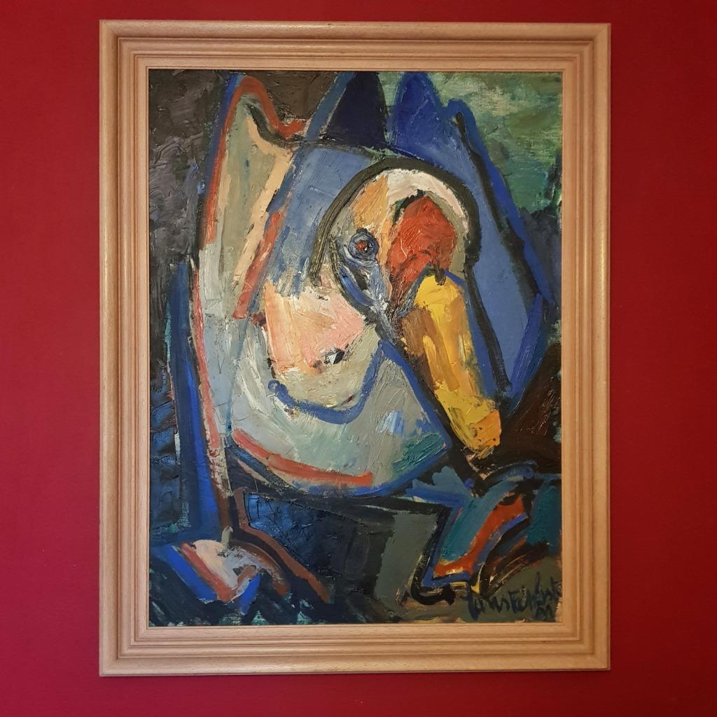 Martin Vansteenkiste schilderij, olieverf, Enlèvement