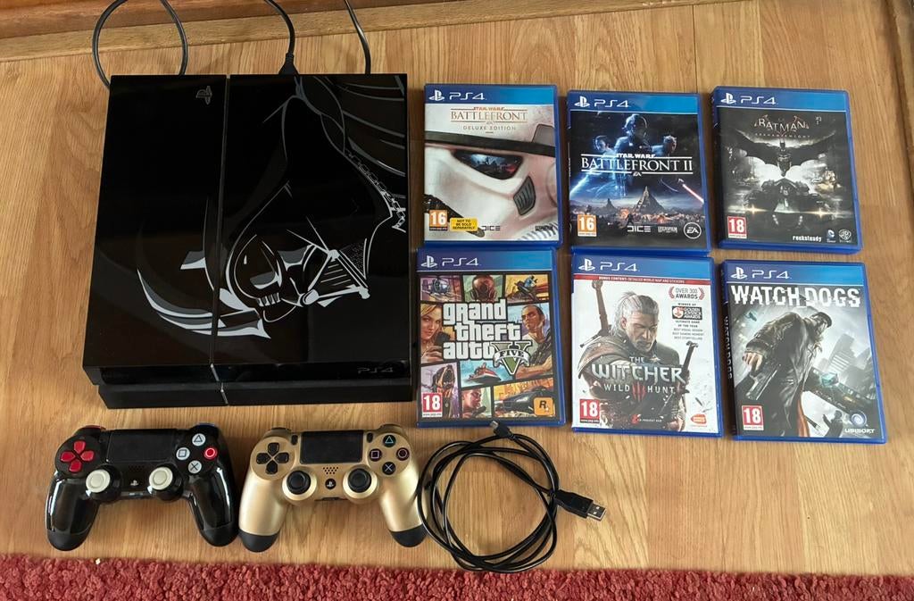 Playstation 4 darth vader edition 1TB +2 controllers 6 games, Games en Spelcomputers, Spelcomputers | Sony PlayStation 4, Ophalen