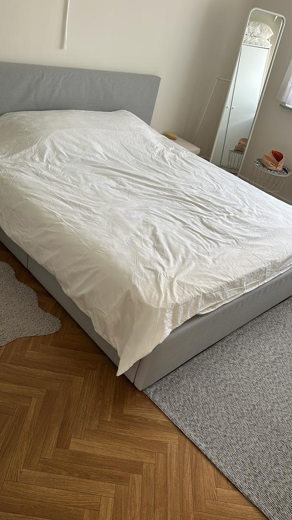 Lit Ikea avec 2 tiroirs 180*200, Maison & Meubles, Chambre à coucher | Lits boxsprings, Enlèvement, Comme neuf