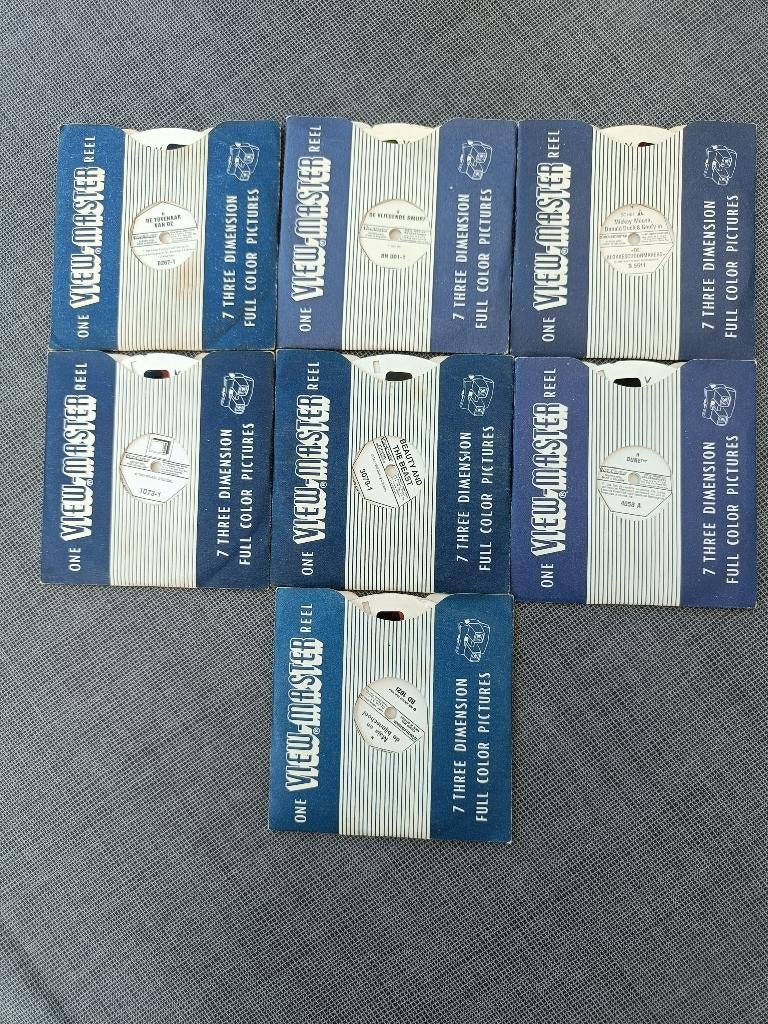 View-Master schijfjes. 7 pakjes met telkens 3 schijfjes., Verzamelen, Speelgoed, Ophalen of Verzenden, Gebruikt