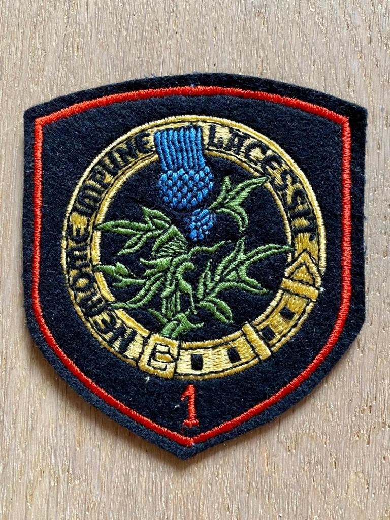 Force Aérienne Belge - 1 Escadrille - Belgian Air Force, Collections, Enlèvement ou Envoi, Comme neuf, Écusson, Insigne ou Logo