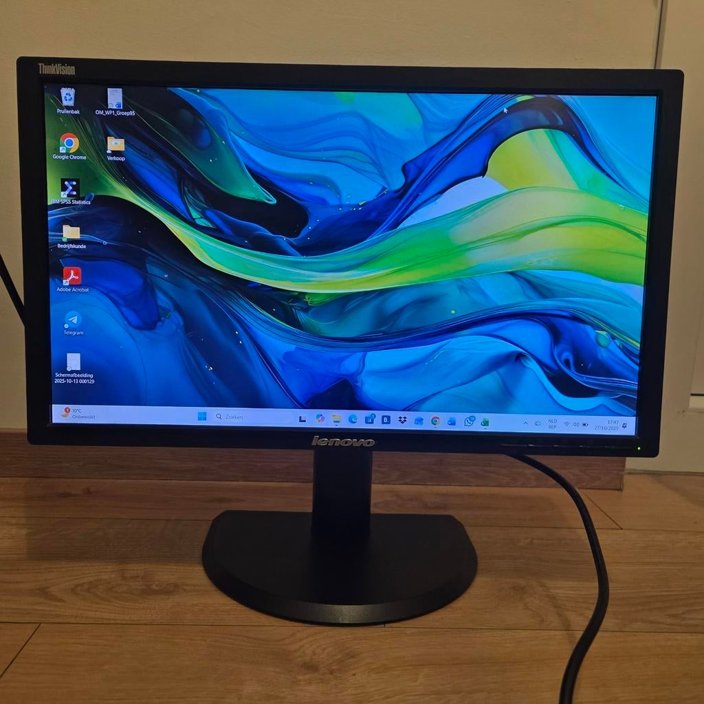 Écran Lenovo de 21,5 pouces, Informatique & Logiciels, Moniteurs, Full HD, Comme neuf, Enlèvement, HDMI