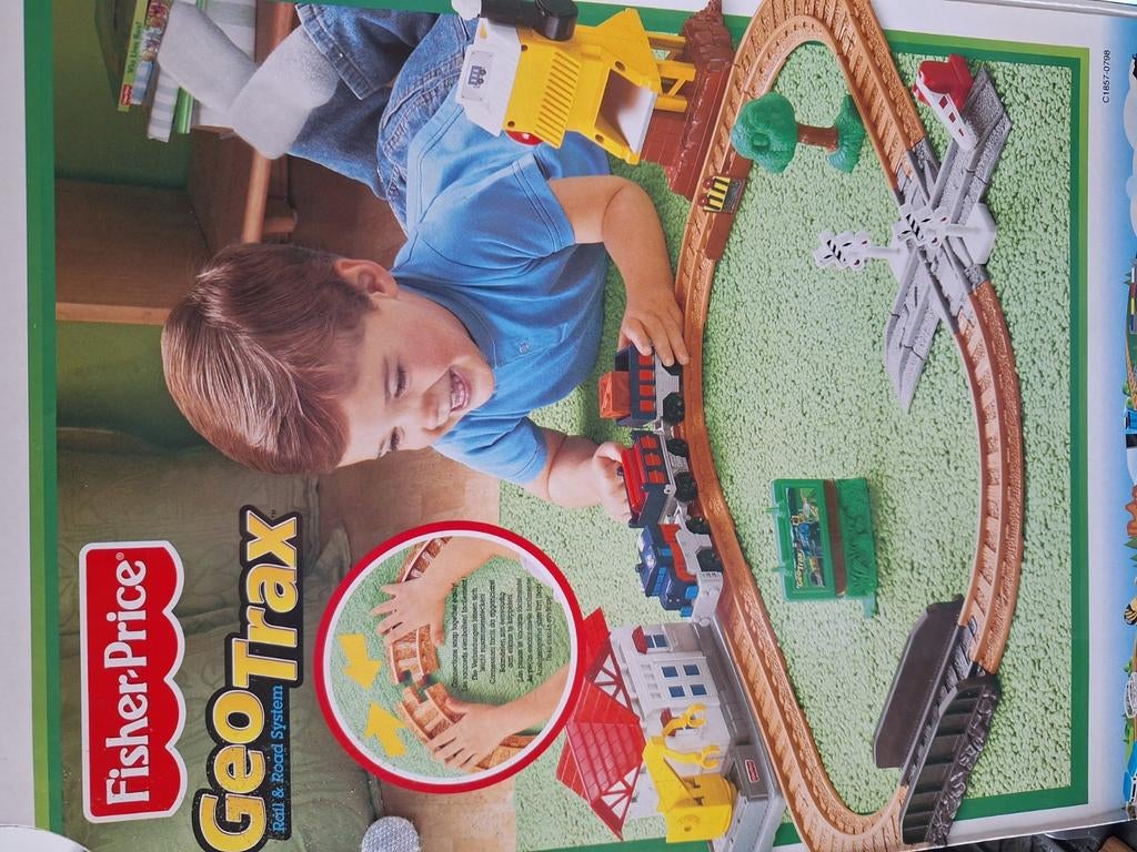 Fisher price geo trax treinbaan., Kinderen en Baby's, Speelgoed | Fisher-Price, Ophalen, Zo goed als nieuw