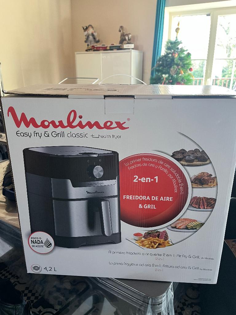 Air fryer Moulinex Easy grill 2 en 1, Enlèvement, Neuf, Friteuse à air, 1500 grammes ou plus