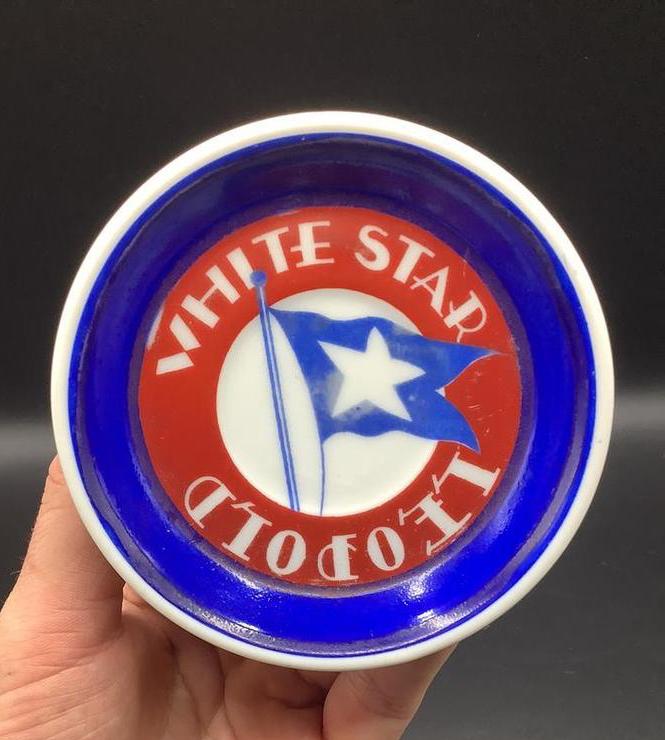 Ancien cendrier bière White Star Léopold, Collections, Marques & Objets publicitaires, Enlèvement ou Envoi, Utilisé