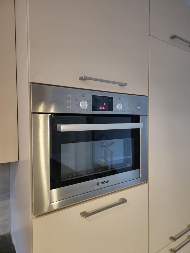 Complete Hoekkeuken met Eiland + Apparatuur + GEDEMONTEERD, Overige kleuren, Hoekkeuken, Ophalen of Verzenden, Zo goed als nieuw