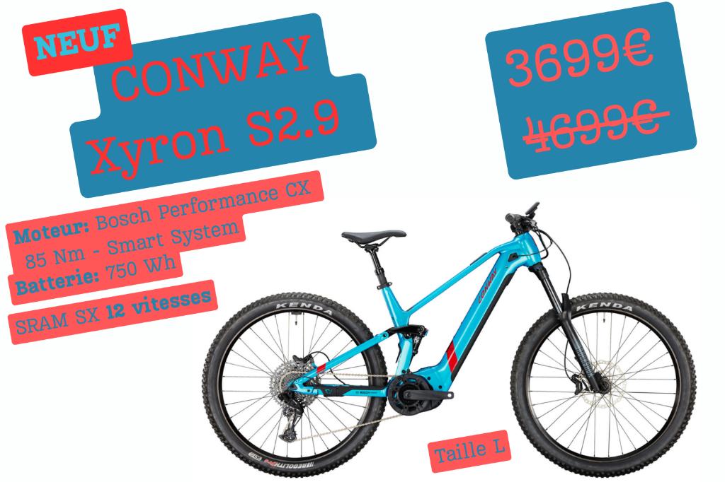 Conway Xyron S2.9 - VTT Full suspendu Bosch, Vélos & Vélomoteurs, VTT tout suspendu, Enlèvement ou Envoi, Neuf