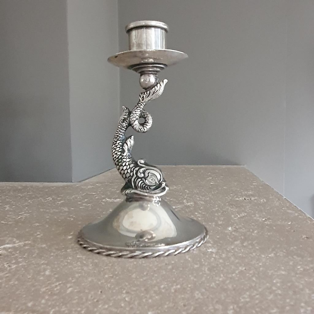 Bougeoir en argent — argent 835 — 104 g, Enlèvement