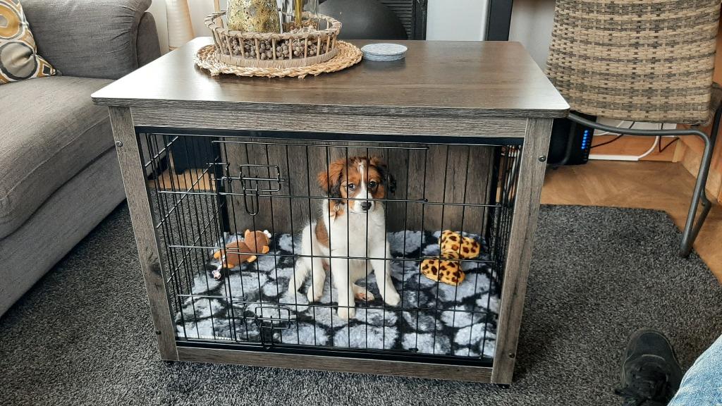 Hondenbench Houten cover Puppy Bench Hond + gratis Benchmat, Ophalen of Verzenden, Nieuw