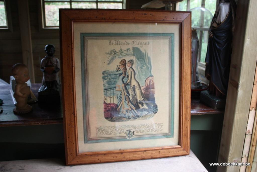 Retro vintage antieke oude modekader lijst, Collections, Enlèvement ou Envoi